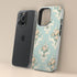 Custom Initials Shabby Chic Rococo iPhone Case